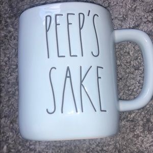 RAE DUNN Peep’s Sake light blue mug -new